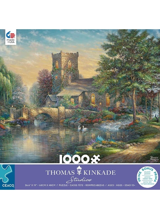 Ceaco - Thomas Kinkade - Willow Wood Chapel - 1000 Piece Jigsaw Puzzle