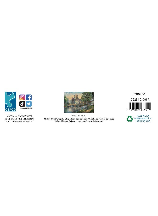 Ceaco - Thomas Kinkade - Willow Wood Chapel - 1000 Piece Jigsaw Puzzle