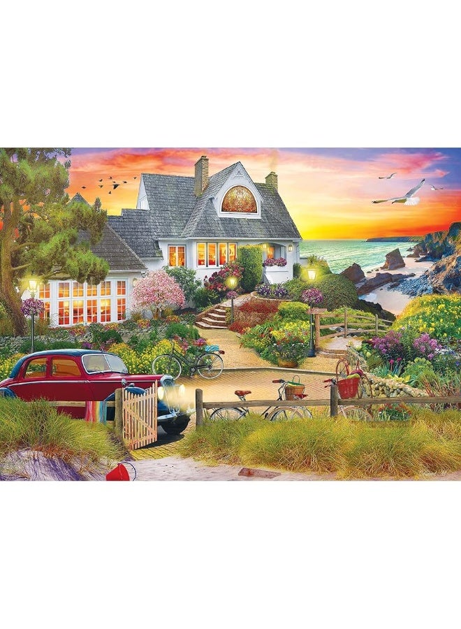 RoseArt  My Happy Place  Seaside Hill  1000 Piece Jigsaw Puzzle for Adults