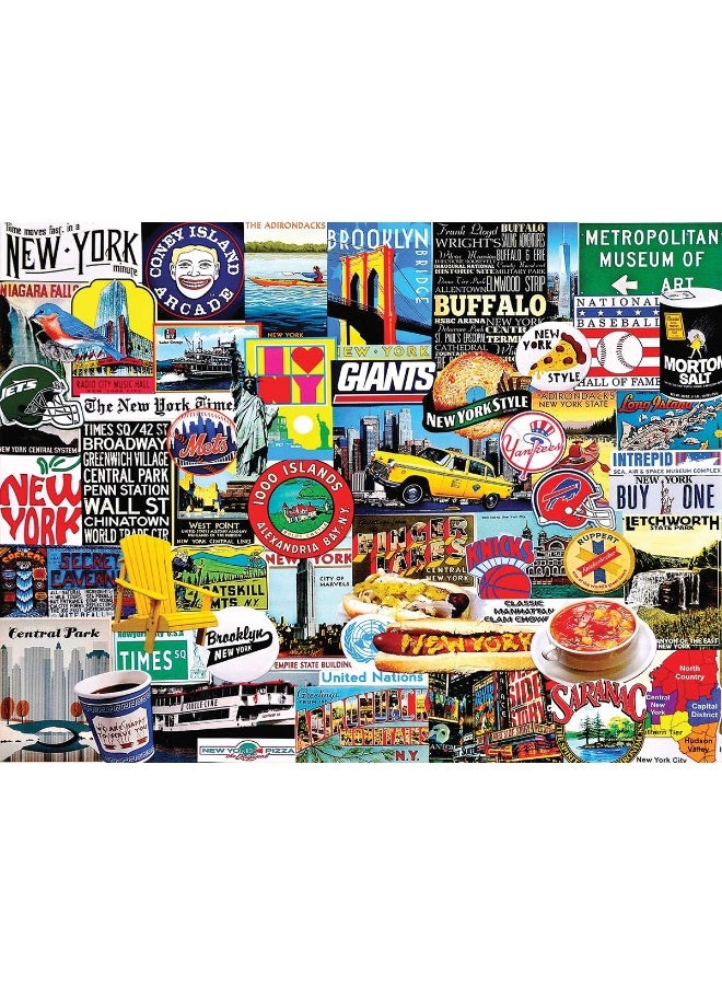 White Mountain Puzzles New York New York! - 1000 Piece Jigsaw Puzzle