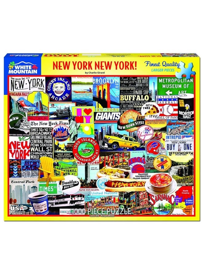 White Mountain Puzzles New York New York! - 1000 Piece Jigsaw Puzzle