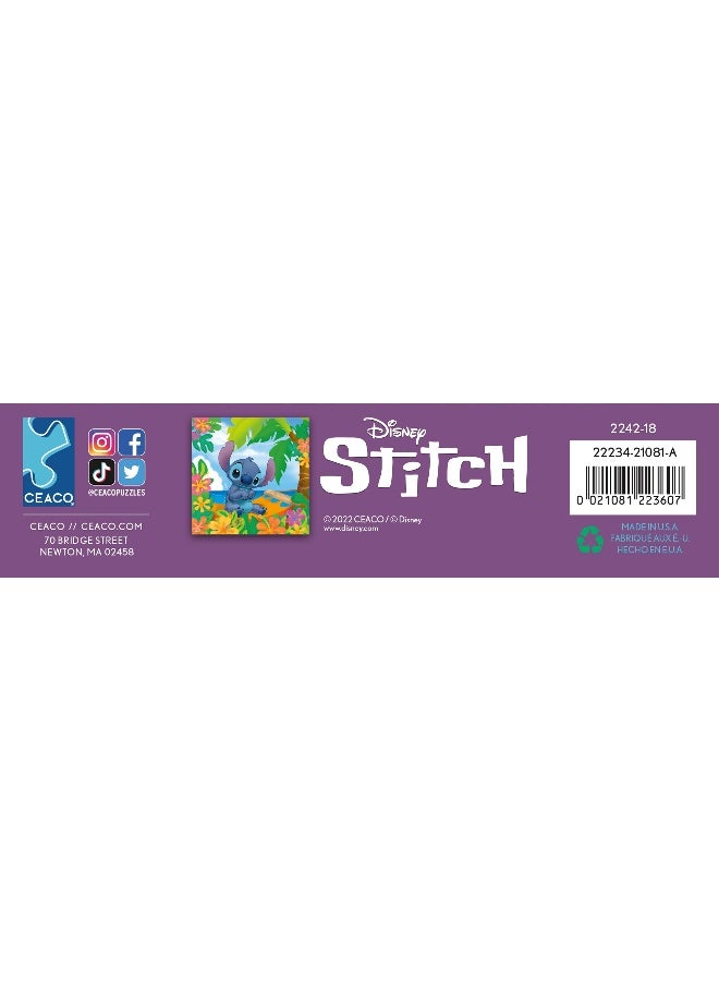 Ceaco - Disney Friends - Flower Power Stitch - 200 Piece Jigsaw Puzzle