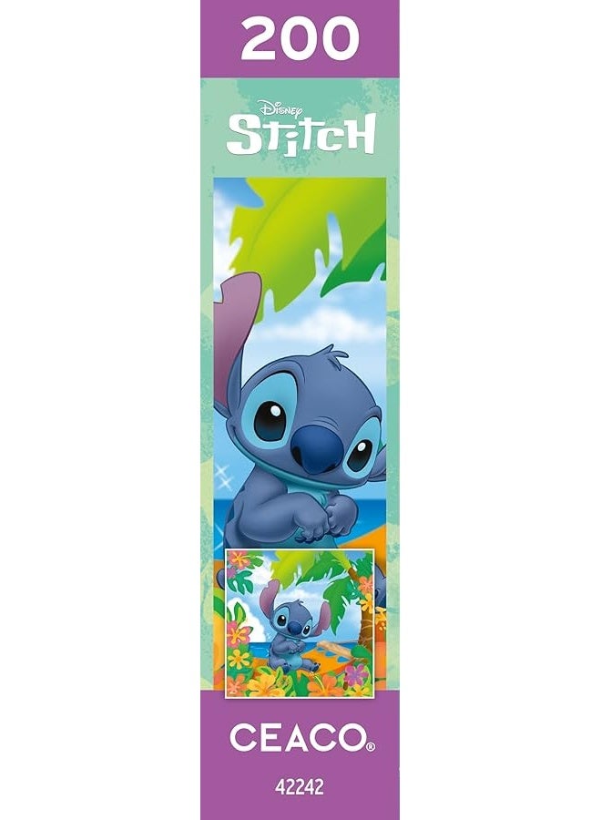 Ceaco - Disney Friends - Flower Power Stitch - 200 Piece Jigsaw Puzzle