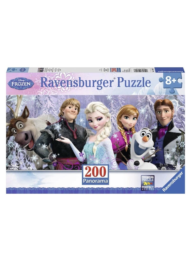 Ravensburger Disney Frozen Friends Panorama  200 Piece Jigsaw Puzzle for Kids  Unique Pieces for Creative Play  AntiGlare Surface for Enhanced Experience  Ideal Gift for Birthday or Christmas