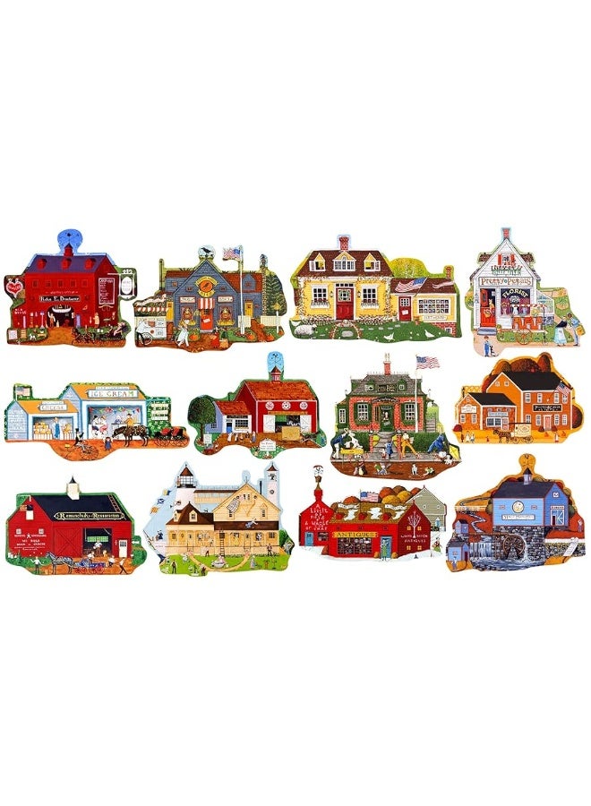 CRA-Z-Art - RoseArt - Mini-Shaped - Main Street - 500 Piece Jigsaw Puzzle