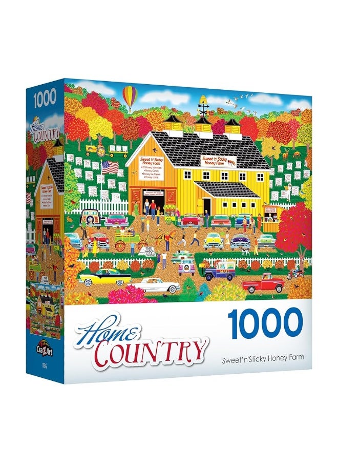 CRA-Z-Art - RoseArt - Home Country - Sweet n Sticky Honey Farm - 1000 Piece Jigsaw Puzzle