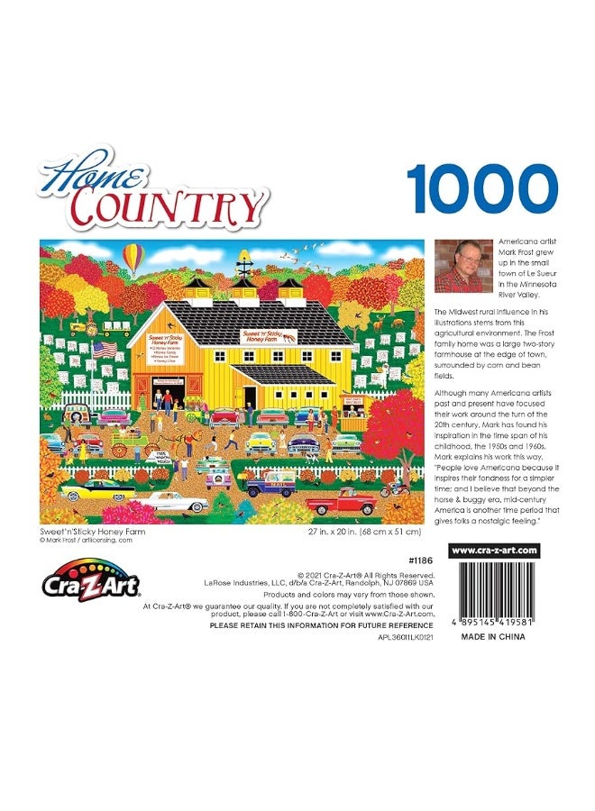 CRA-Z-Art - RoseArt - Home Country - Sweet n Sticky Honey Farm - 1000 Piece Jigsaw Puzzle