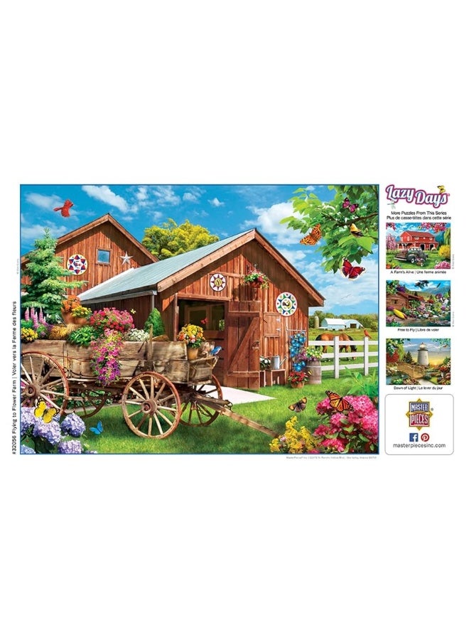 Masterpieces 750 Piece Jigsaw Puzzle for Adults and Family - Flying to Flower Farm - 18