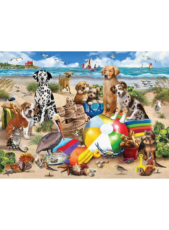 White Mountain Puzzles Beach Buddies 500 Piece Jigsaw Puzzle