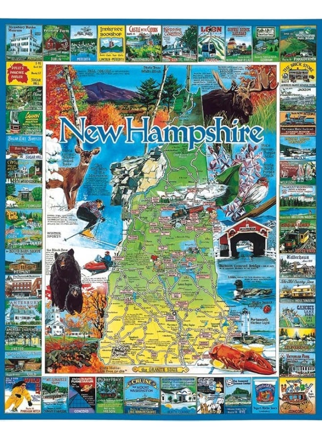 White Mountain Puzzles Best of New Hampshire - 1000 Piece Jigsaw Puzzle