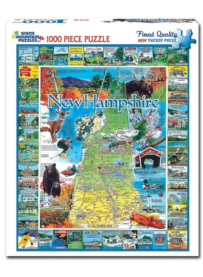 White Mountain Puzzles Best of New Hampshire - 1000 Piece Jigsaw Puzzle