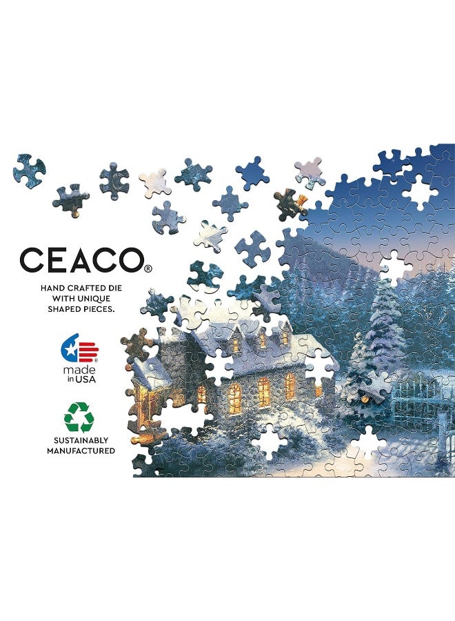 Ceaco - 4 in 1 Multipack - Thomas Kinkade - Holiday - (4) 500 Piece Jigsaw Puzzles