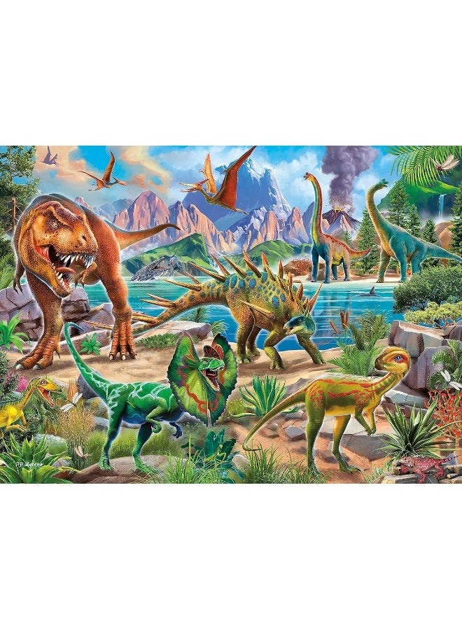 Ceaco - Glow in The Dark - Dinoland - 100 Piece Jigsaw Puzzle