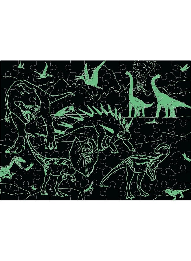 Ceaco - Glow in The Dark - Dinoland - 100 Piece Jigsaw Puzzle