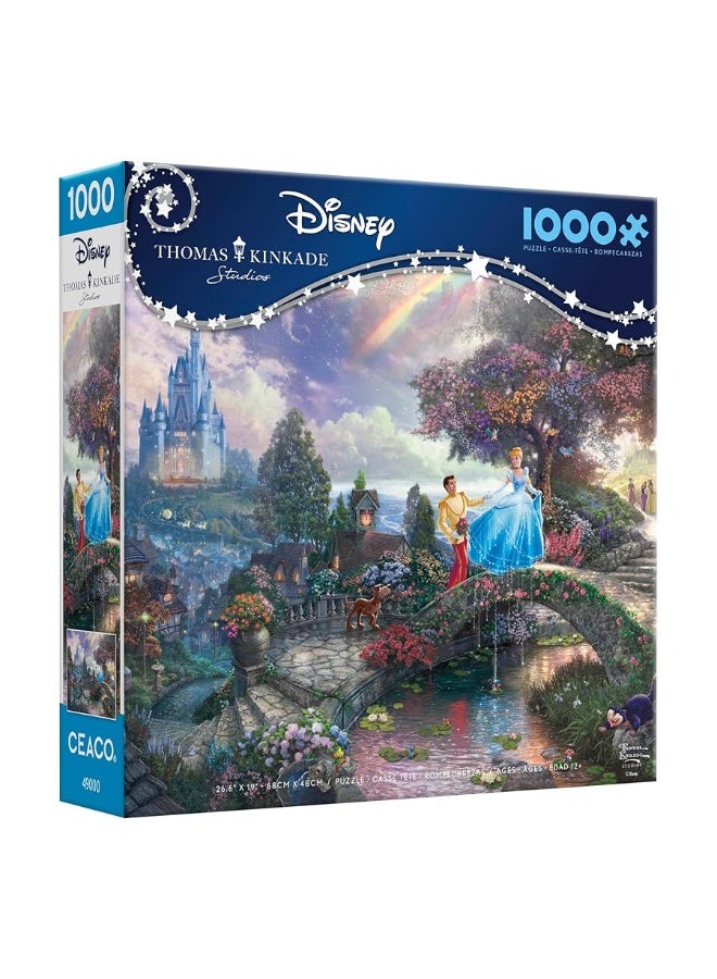 Ceaco - Thomas Kinkade - Disney - Cinderella Wishes Upon A Dream - 1000 Piece Jigsaw Puzzle