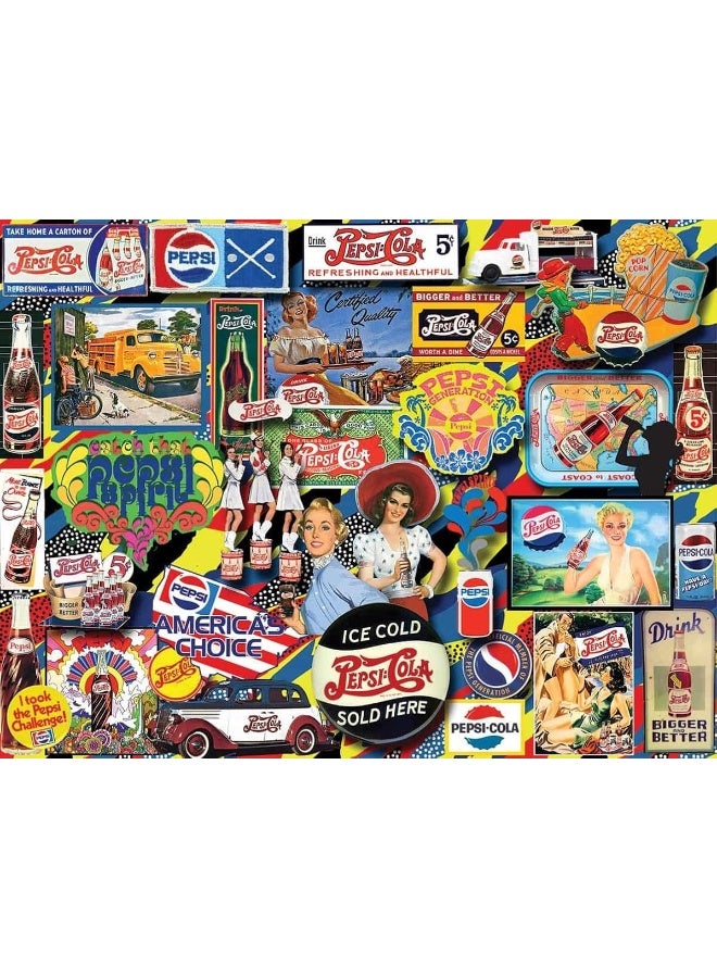 White Mountain Puzzles Vintage Pepsi 1000 Piece Jigsaw Puzzle