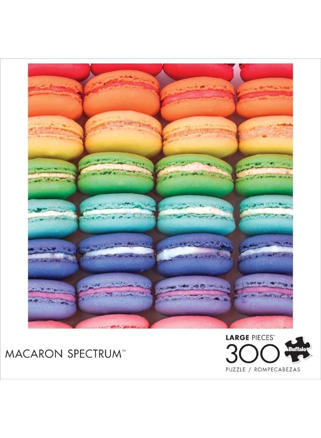 Buffalo Games  Macaron Spectrum  300 Piece Jigsaw Puzzle for Adults 14 and up Challenging Puzzle Perfect for Game Nights  Finished Puzzle Size is 2125 x 1500