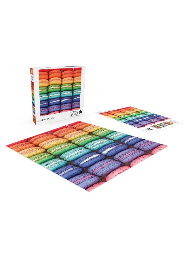 Buffalo Games  Macaron Spectrum  300 Piece Jigsaw Puzzle for Adults 14 and up Challenging Puzzle Perfect for Game Nights  Finished Puzzle Size is 2125 x 1500