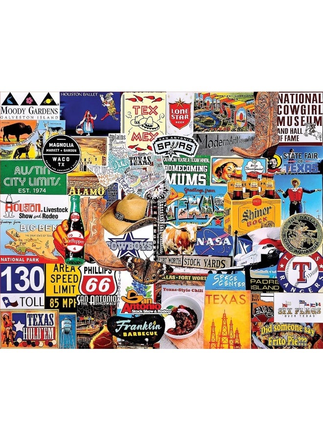 White Mountain Puzzles I Love Texas, 1000 Piece Jigsaw Puzzle