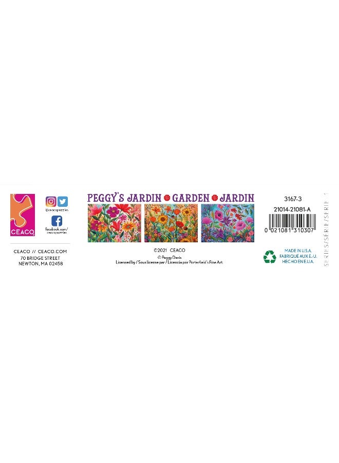 Ceaco - Peggy's Garden - Colorful Conversation - 1000 Piece Jigsaw Puzzle