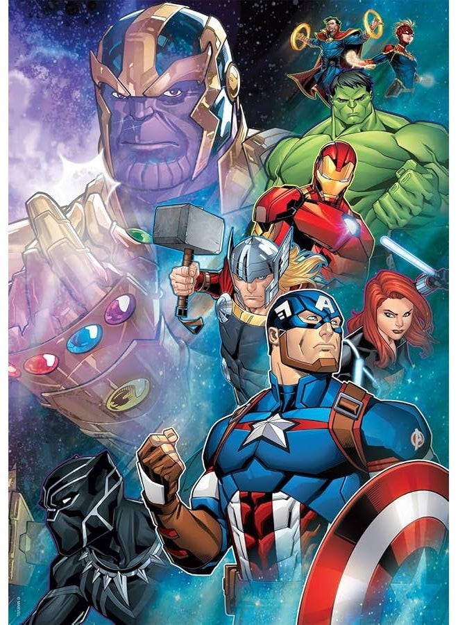 Buffalo Games  Marvel  Thanos vs The Avengers  500 Piece Jigsaw Puzzle for Adults Challenging Puzzle Perfect for Game Nights  Finished Puzzle Size is 2125 x 1500