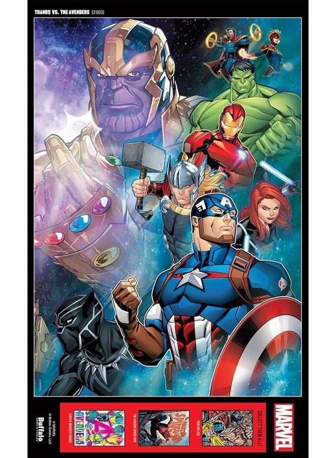 Buffalo Games  Marvel  Thanos vs The Avengers  500 Piece Jigsaw Puzzle for Adults Challenging Puzzle Perfect for Game Nights  Finished Puzzle Size is 2125 x 1500