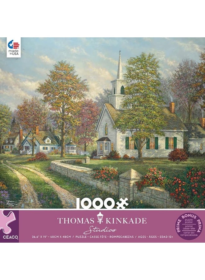 Ceaco - Thomas Kinkade - Serenity Chapel - 1000 Piece Jigsaw Puzzle