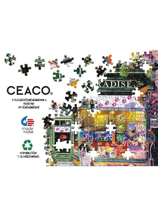 Ceaco - Shop Windows - Pet's Paradise - 1000 Piece Jigsaw Puzzle