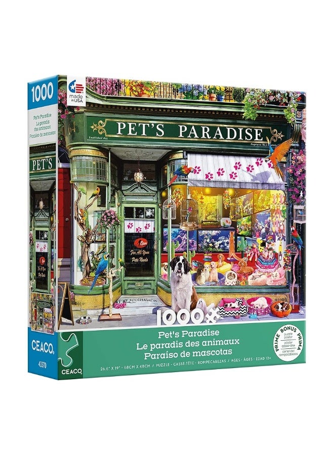 Ceaco - Shop Windows - Pet's Paradise - 1000 Piece Jigsaw Puzzle