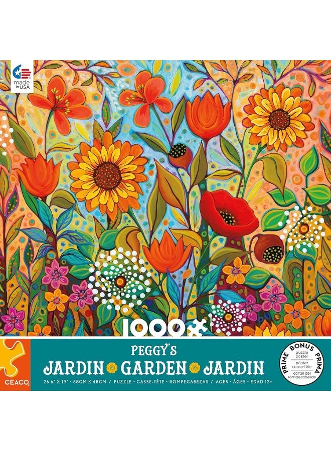 Ceaco - Peggy's Garden - Joy in The Morning - 1000 Piece Jigsaw Puzzle