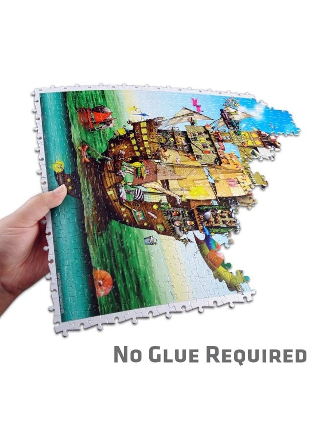 Pintoo Jigsaw Puzzles 500 Piece for Adults - Jacek Yerka - Bibliodame Beautiful Plastic Puzzle for Home Decor Zero Dust Easy Storage [H1647]