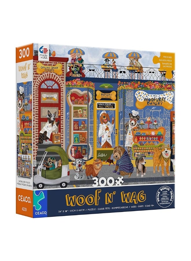 Ceaco - Woof N Wag - Woofurry Bakery - 300 Piece Jigsaw Puzzle