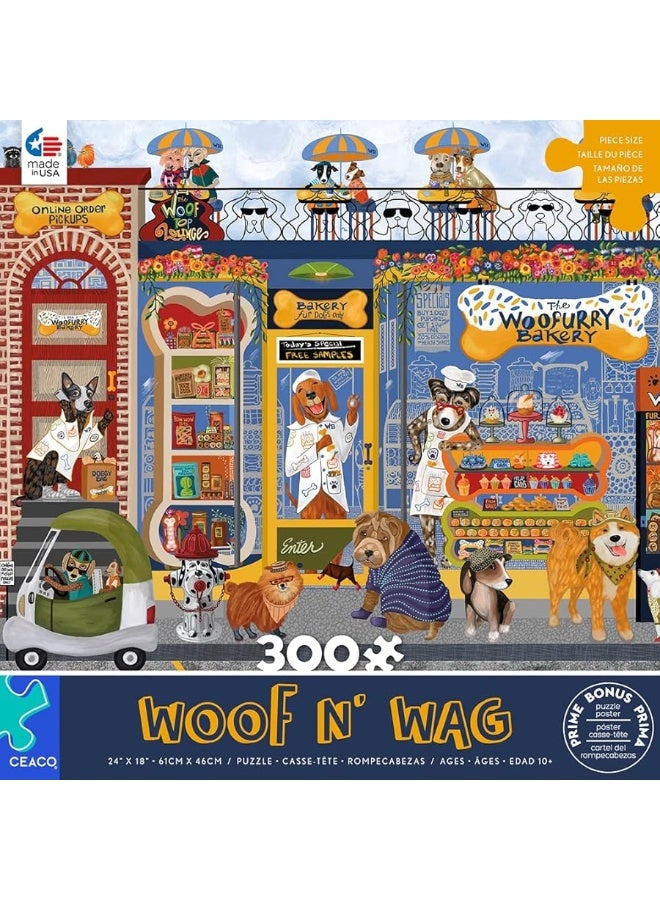 Ceaco - Woof N Wag - Woofurry Bakery - 300 Piece Jigsaw Puzzle