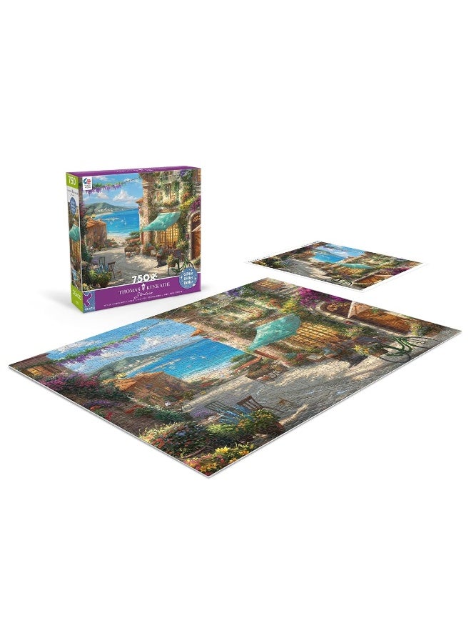 Ceaco - Thomas Kinkade - Italian Cafe - Glitter - 750 Piece Jigsaw Puzzle