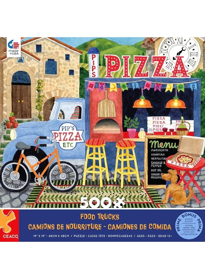 Ceaco - Food Trucks - Pip's Pizza Truck - 500 Piece Jigsaw Puzzle