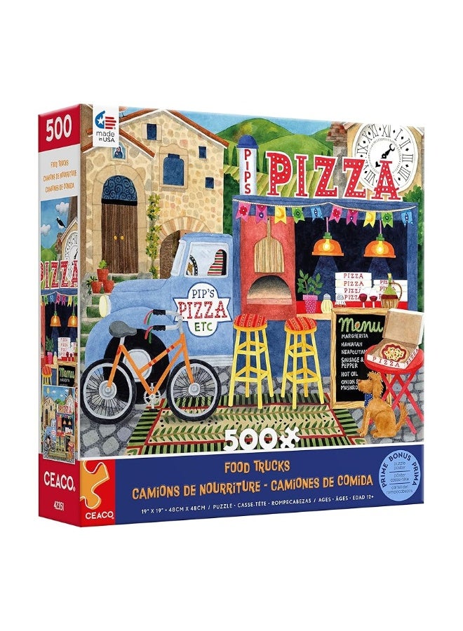 Ceaco - Food Trucks - Pip's Pizza Truck - 500 Piece Jigsaw Puzzle