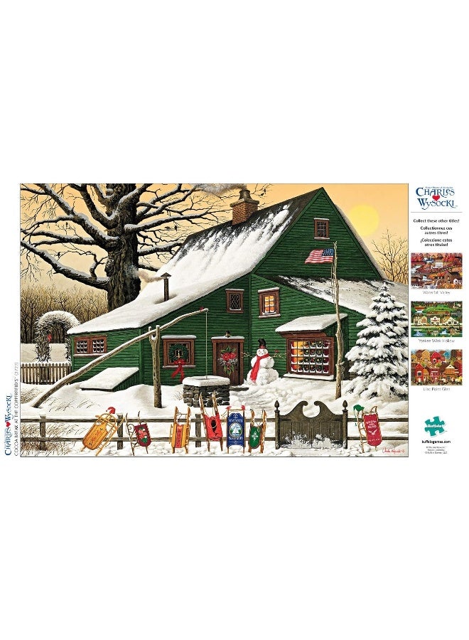 Buffalo Games  Charles Wysocki  Cocoa Break at The Copperfields  500 Piece Jigsaw Puzzle Multi 2125L X 15W