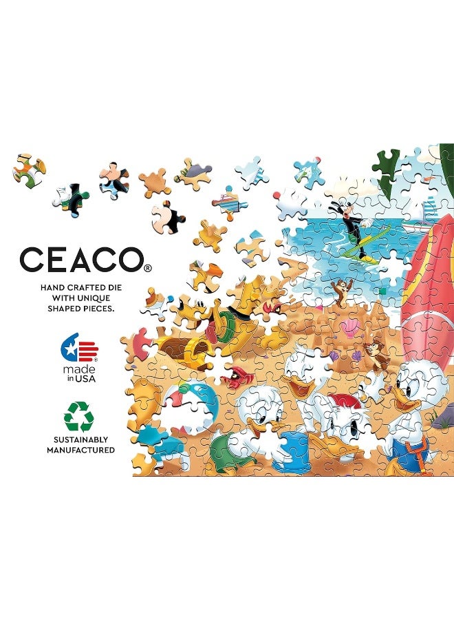 Ceaco - Disney - Mickey & Minnie at The Beach - 300 Piece Jigsaw Puzzle