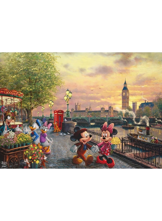 Ceaco - Thomas Kinkade - Disney - Mickey & Minnie in London - 1000 Piece Jigsaw Puzzle