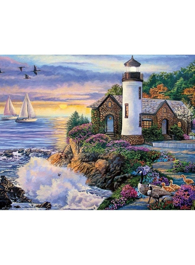 Bits and Pieces  300 Piece Jigsaw Puzzle for Adults  Perfect Dawn 300 pc Large Piece Ocean Sunrise Jigsaw by Artist Laura Glen Lawson  18 X 24