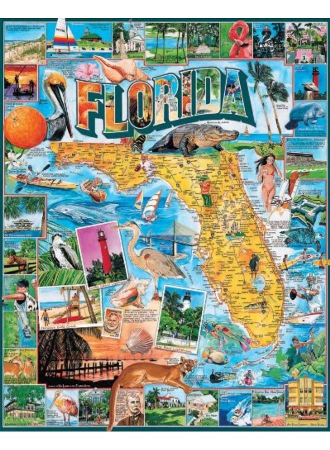 White Mountain Puzzles Florida  1000 Piece Jigsaw Puzzle