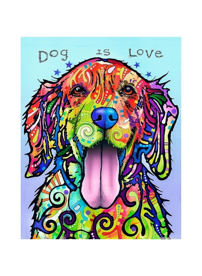 Pintoo Jigsaw Puzzles 500 Piece for Adults  Dean Russo  Dog Is Love Beautiful Plastic Puzzle for Home Decor Zero Dust Easy Storage H2039