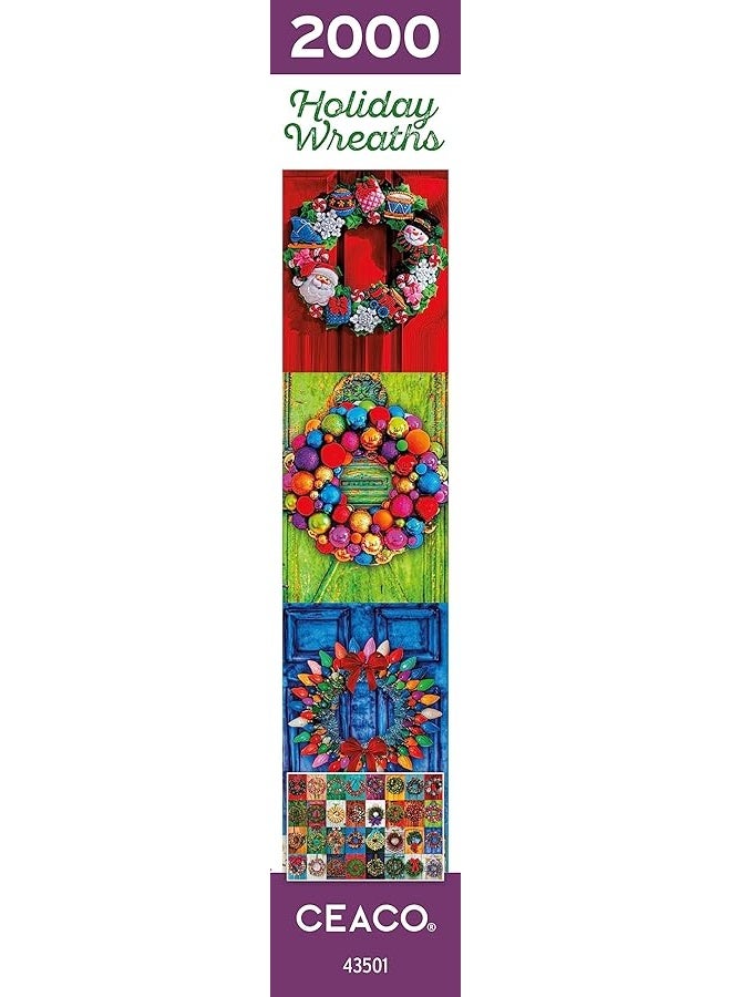 Ceaco - Holiday Wreaths - 2000 Piece Jigsaw Puzzle