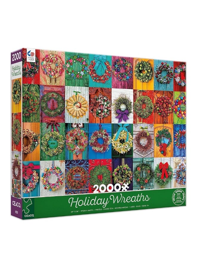 Ceaco - Holiday Wreaths - 2000 Piece Jigsaw Puzzle