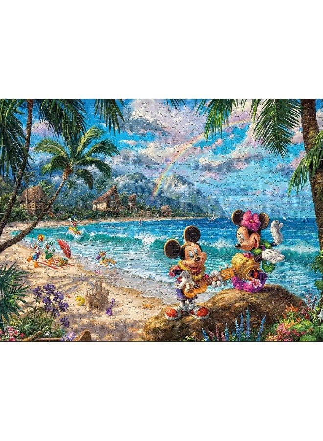 Ceaco - Thomas Kinkade - Disney Dreams Collection - Mickey and Minnie in Hawaii - Oversized 300 Piece Jigsaw Puzzle