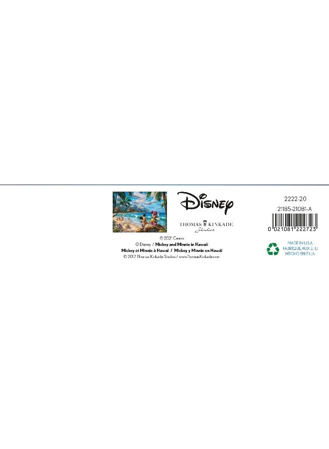 Ceaco - Thomas Kinkade - Disney Dreams Collection - Mickey and Minnie in Hawaii - Oversized 300 Piece Jigsaw Puzzle