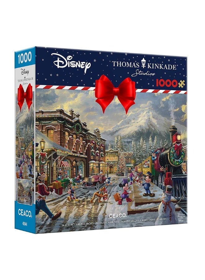 Ceaco - Thomas Kinkade - Disney - Holiday - Candy Cane Express - 1000 Piece Jigsaw Puzzle