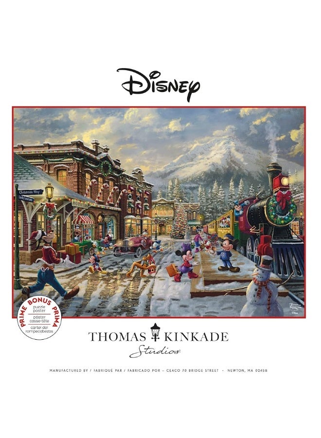 Ceaco - Thomas Kinkade - Disney - Holiday - Candy Cane Express - 1000 Piece Jigsaw Puzzle