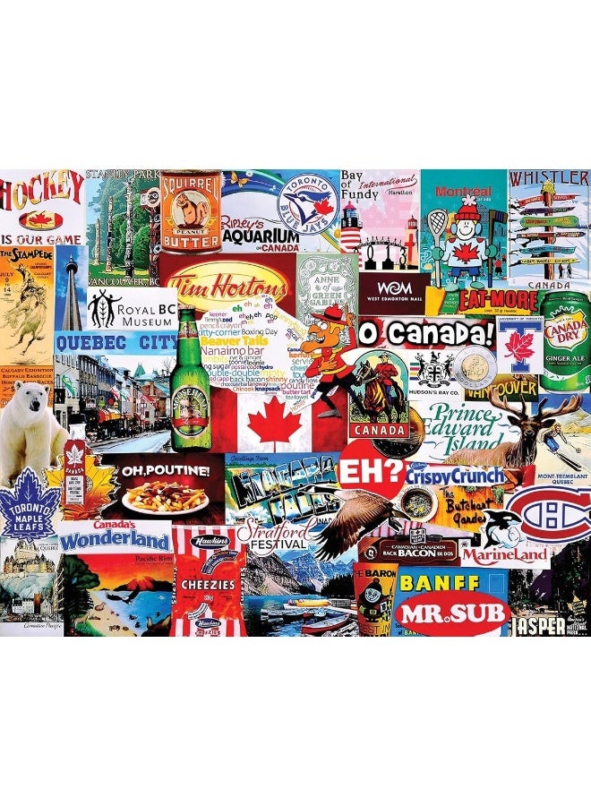 White Mountain Puzzles I Love Canada1000 Piece Jigsaw Puzzle