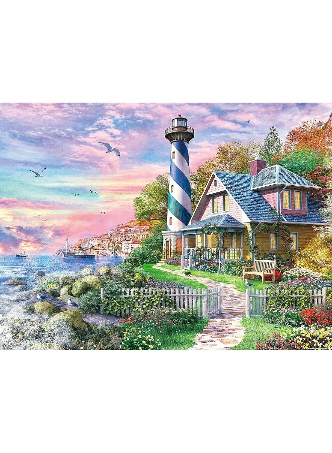 Pintoo Puzzles for Adults 1200 Pieces - Dominic Davison - Sea House Beautiful Plastic Puzzle for Home Decor Zero Dust Easy Storage [H2254]